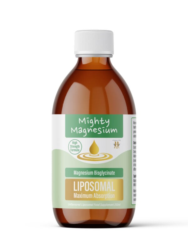 Front of Mighty Kids Mighty Magnesium bottle