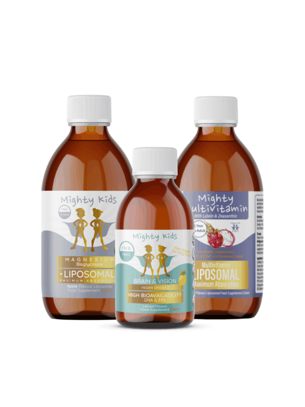 Mighty Kids Neuro Bundle with magnesium, multivitamin and Omega-3 supplements for children
